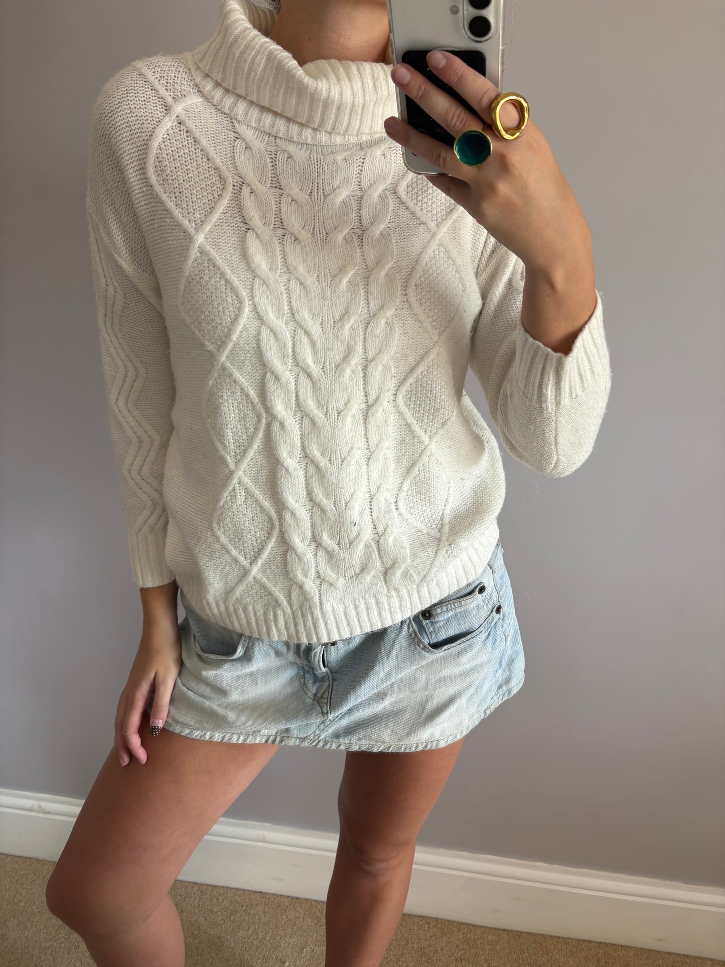 cableknit sweater