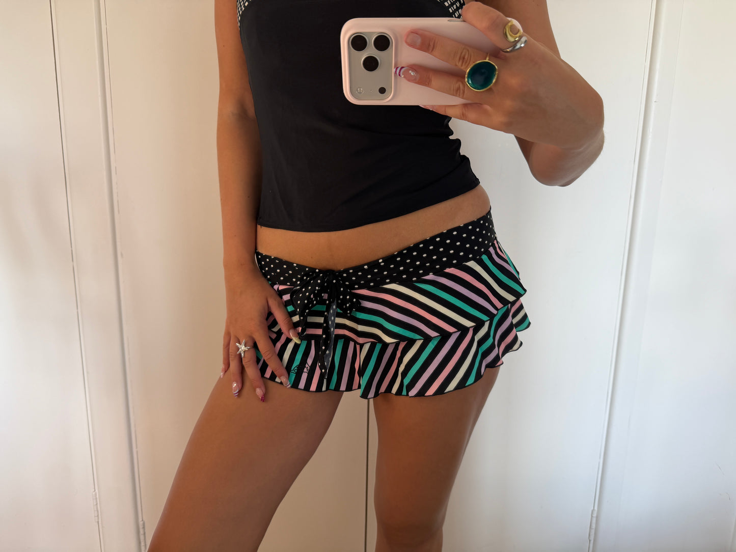 y2k mini skirt