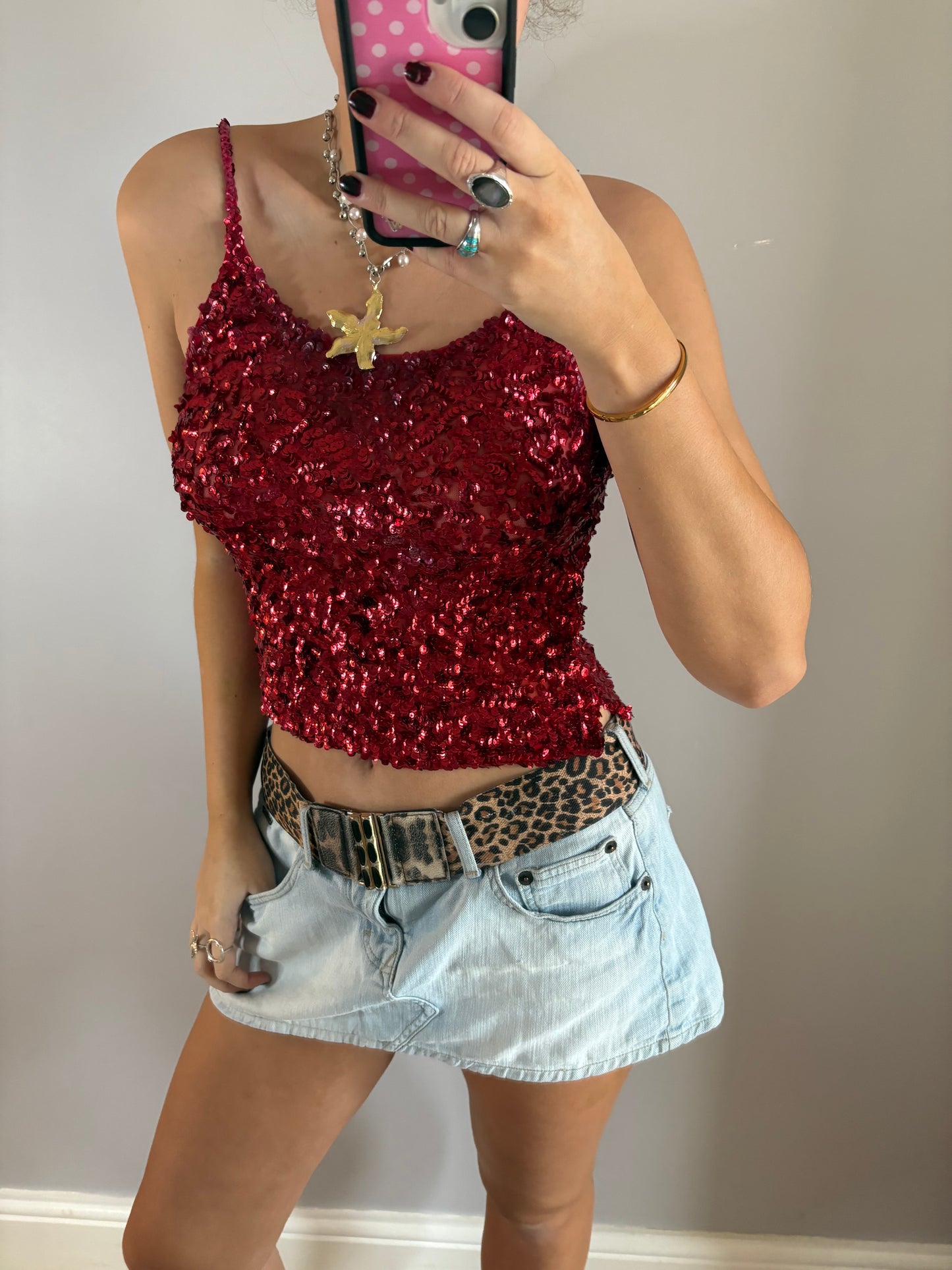 sequin cami