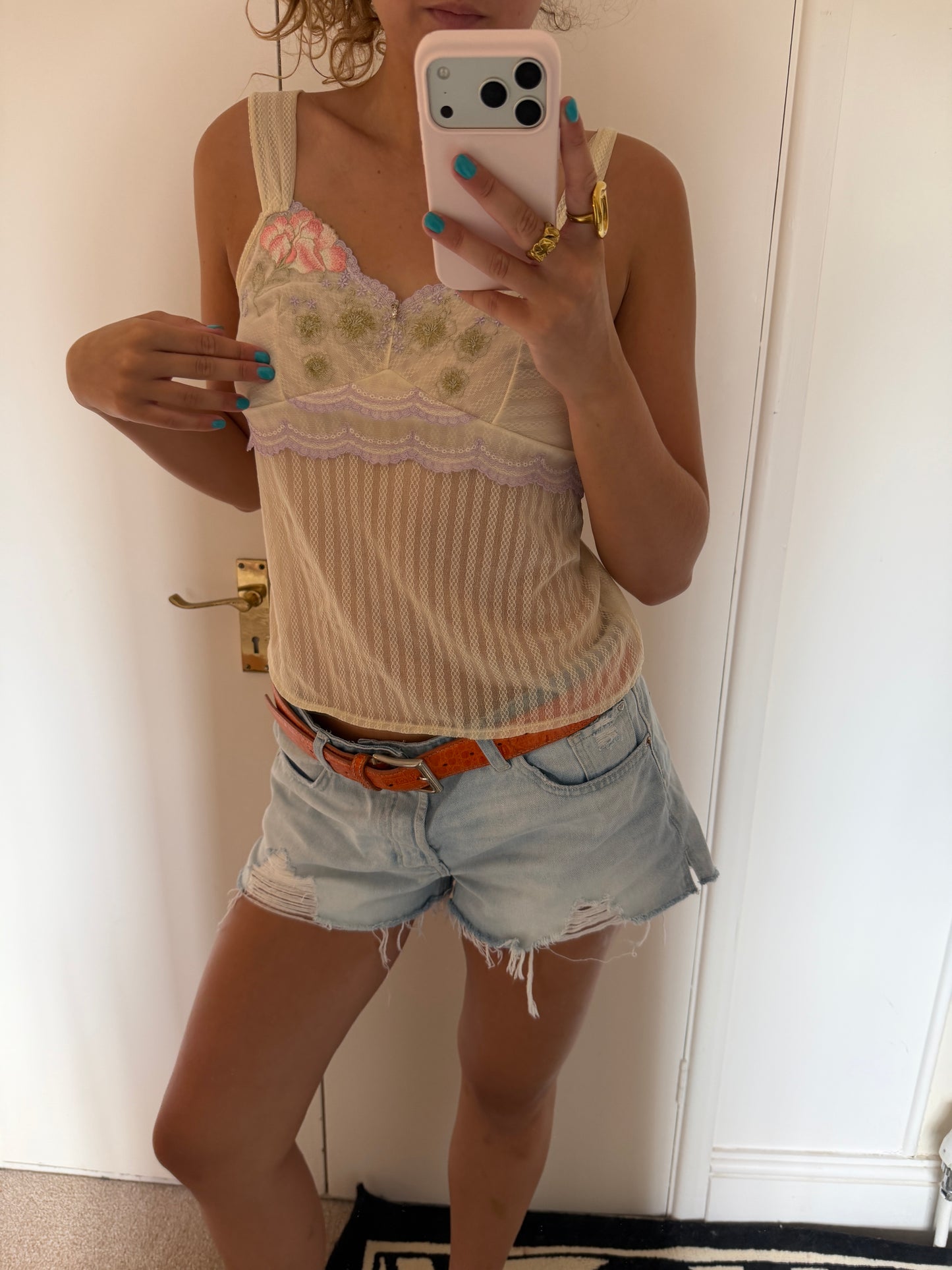 cream cami