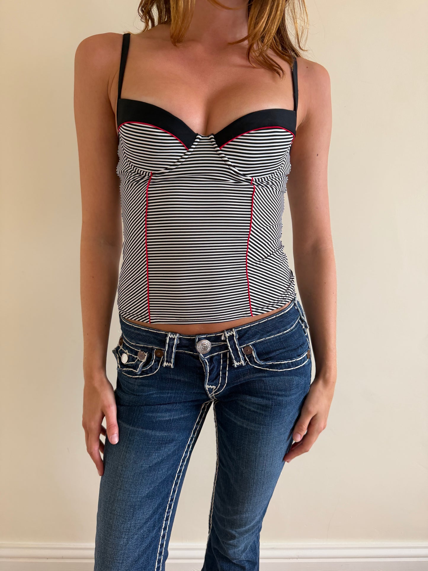 striped corset
