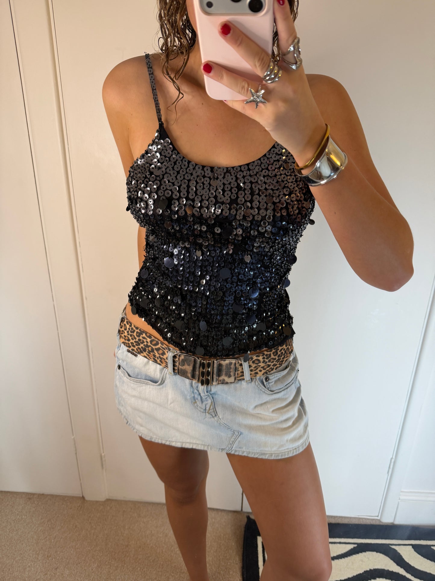 sequin cami