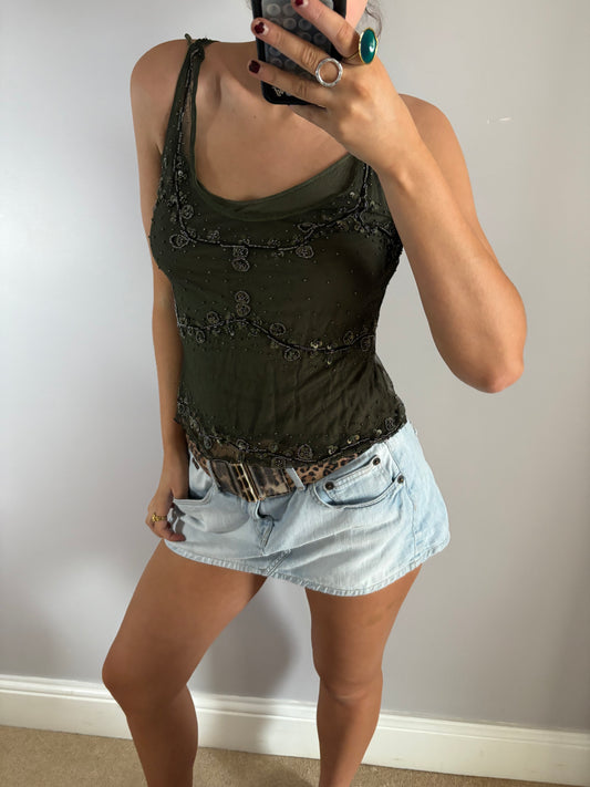 sequin cami