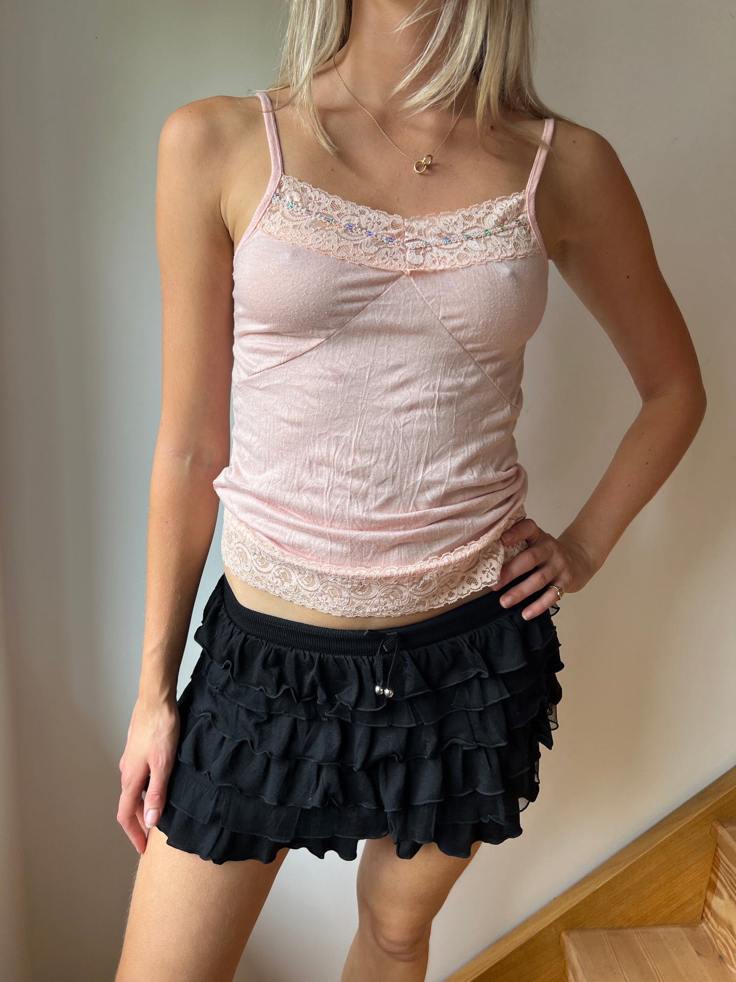 Pink Sequin Cami