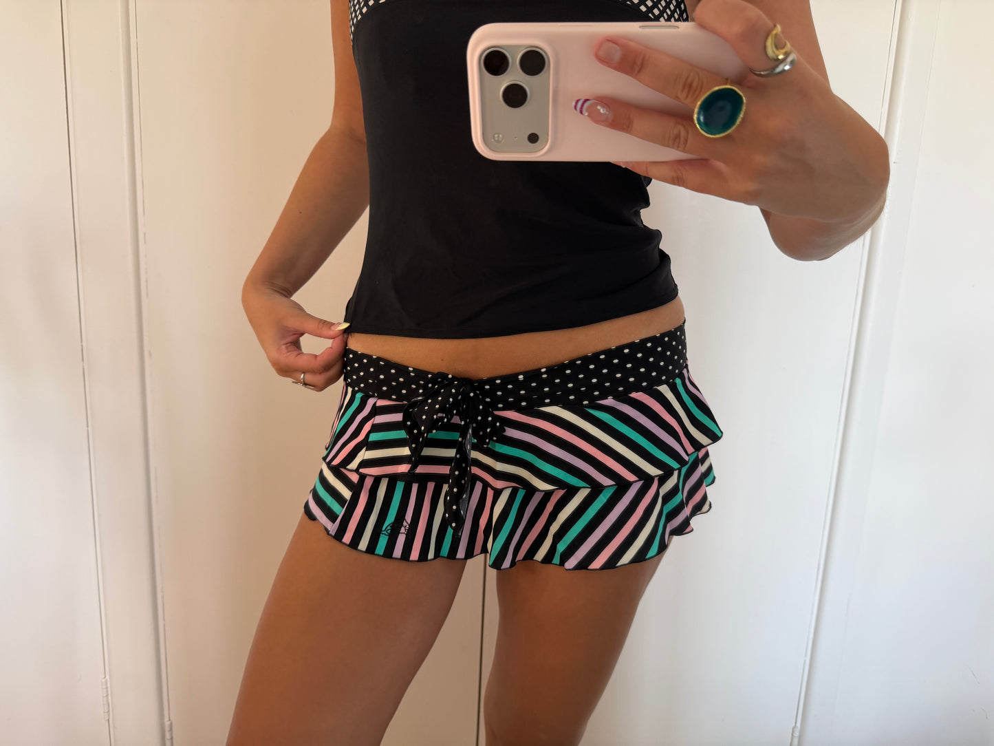 y2k mini skirt