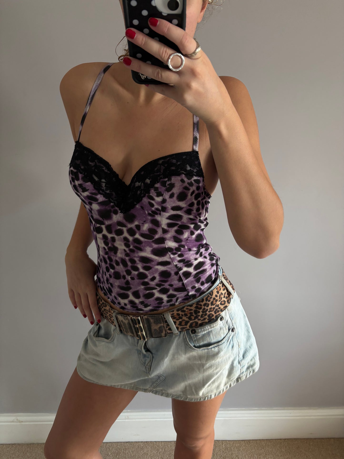 leopard corset