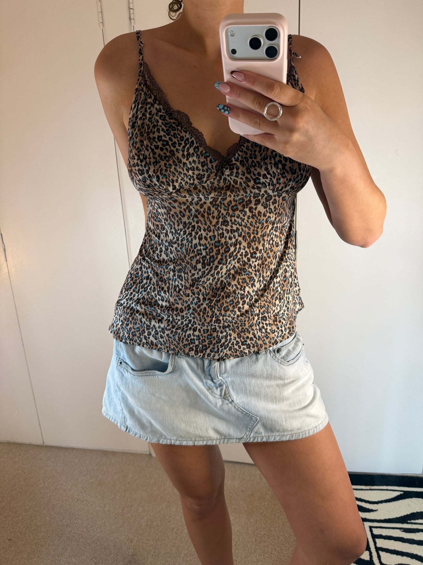 leopard cami