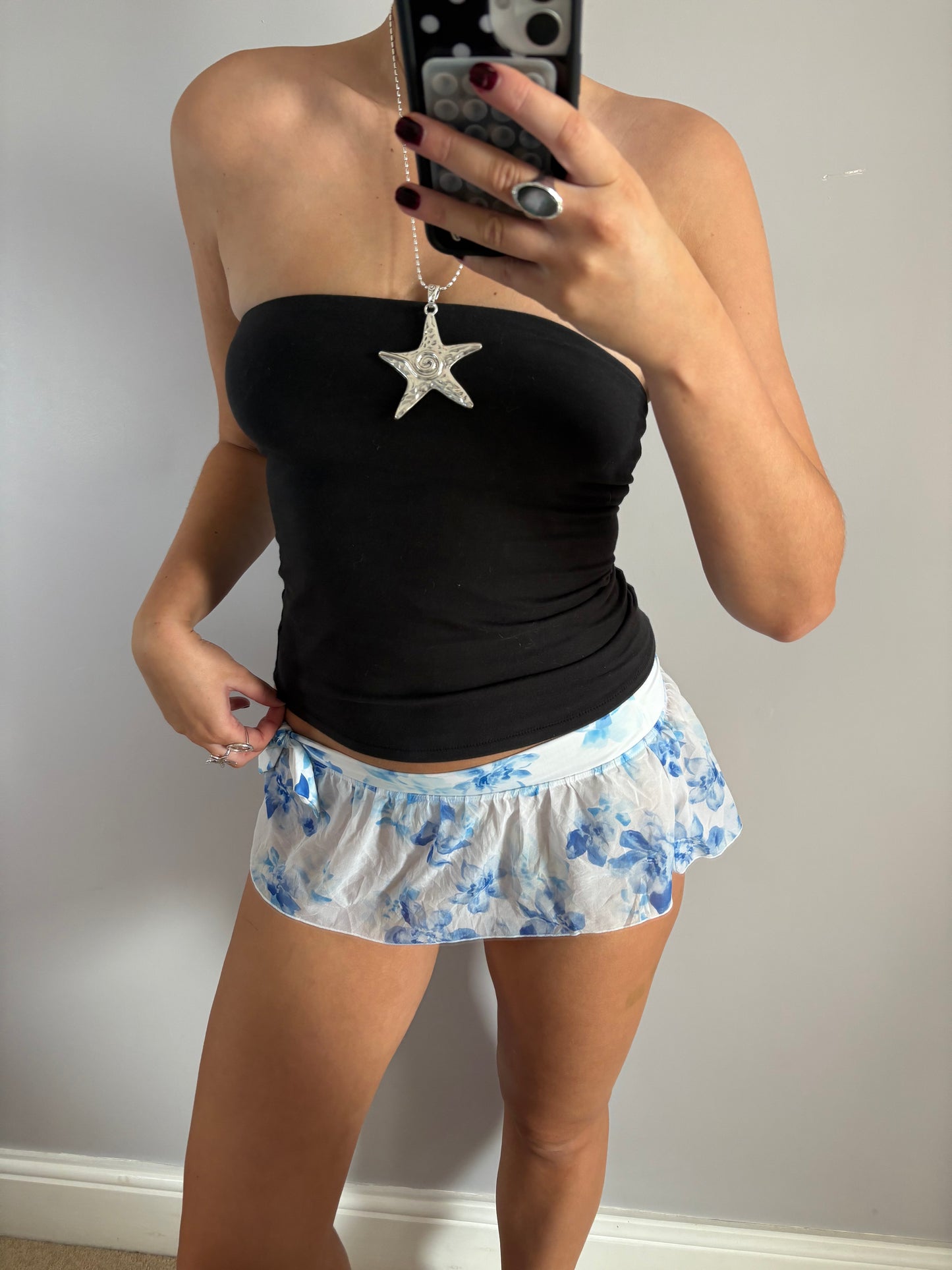 coquette mini skirt