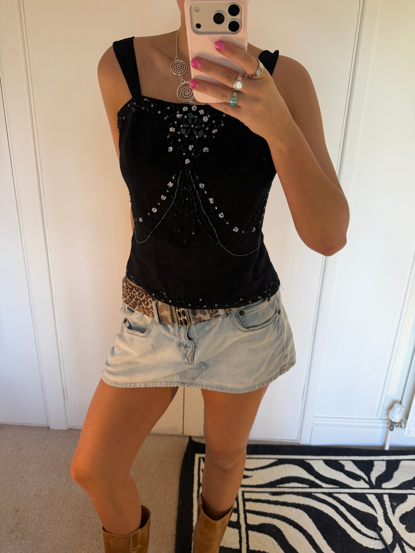 beaded top