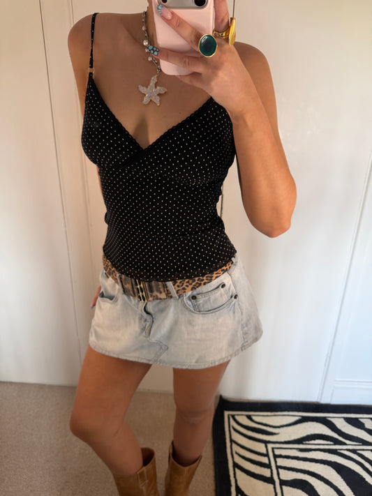 polka dot cami