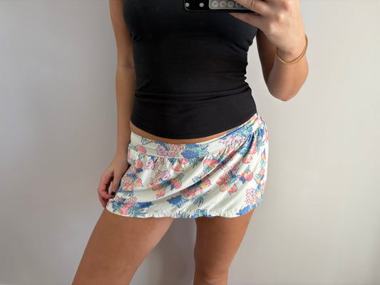 peachy mini skirt