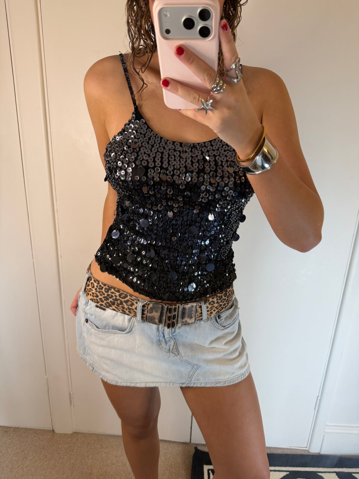 sequin cami