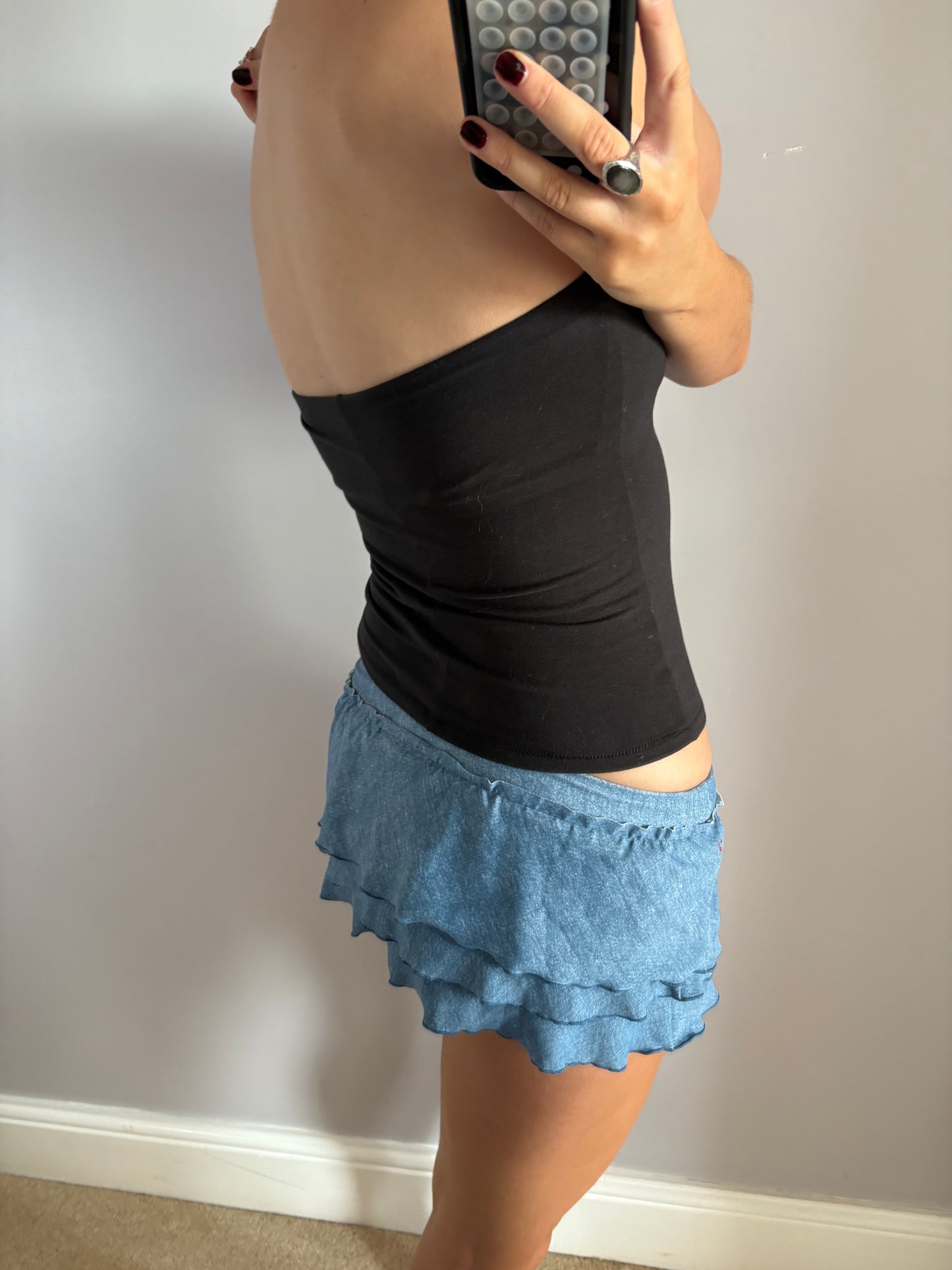 y2k mini skirt