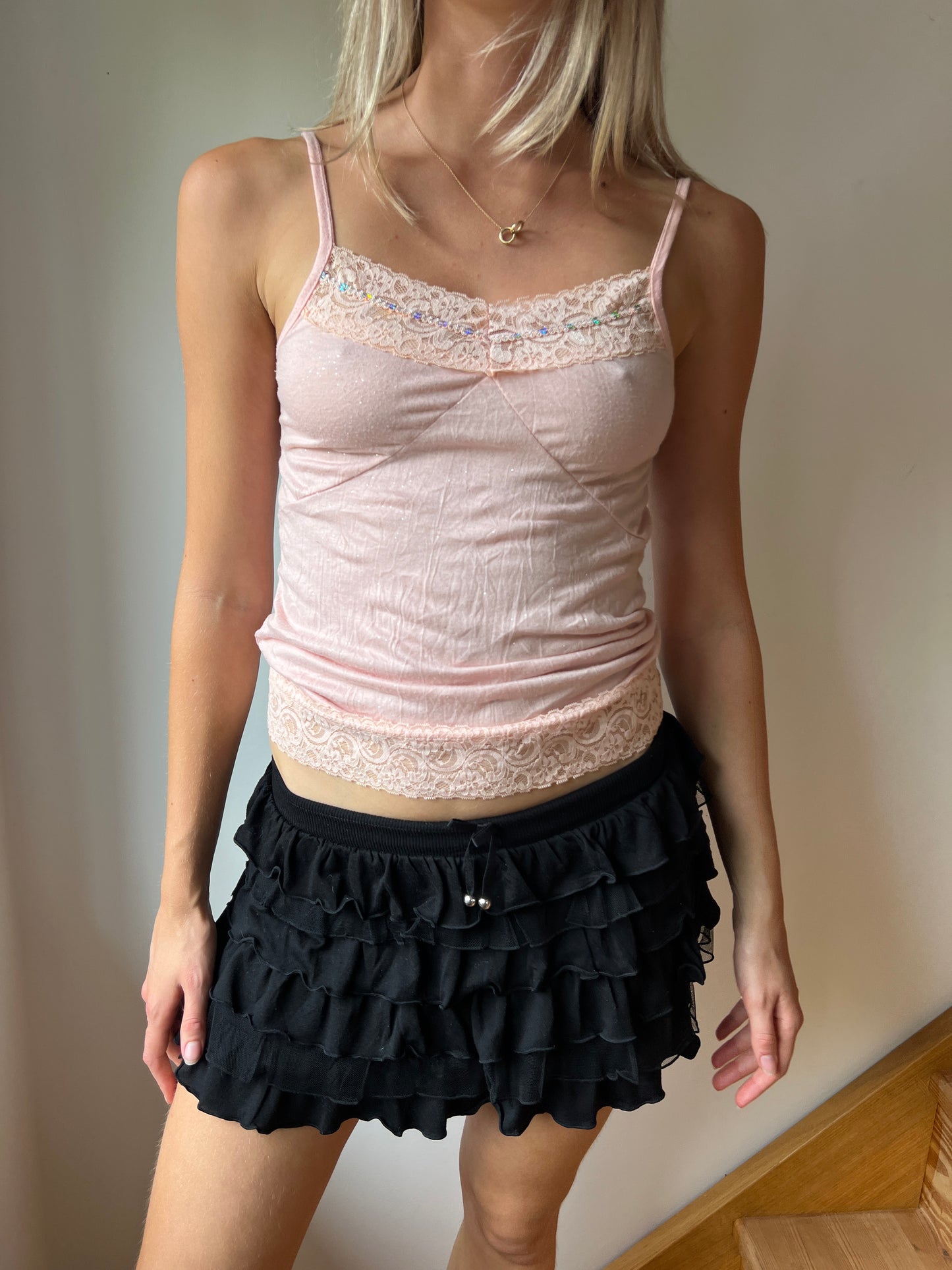 Pink Sequin Cami