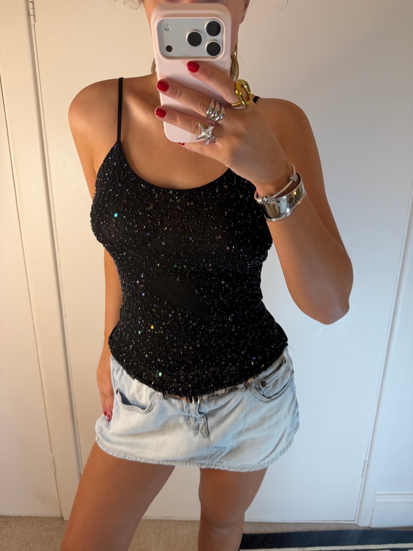 sequin cami
