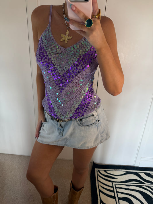sequin cami