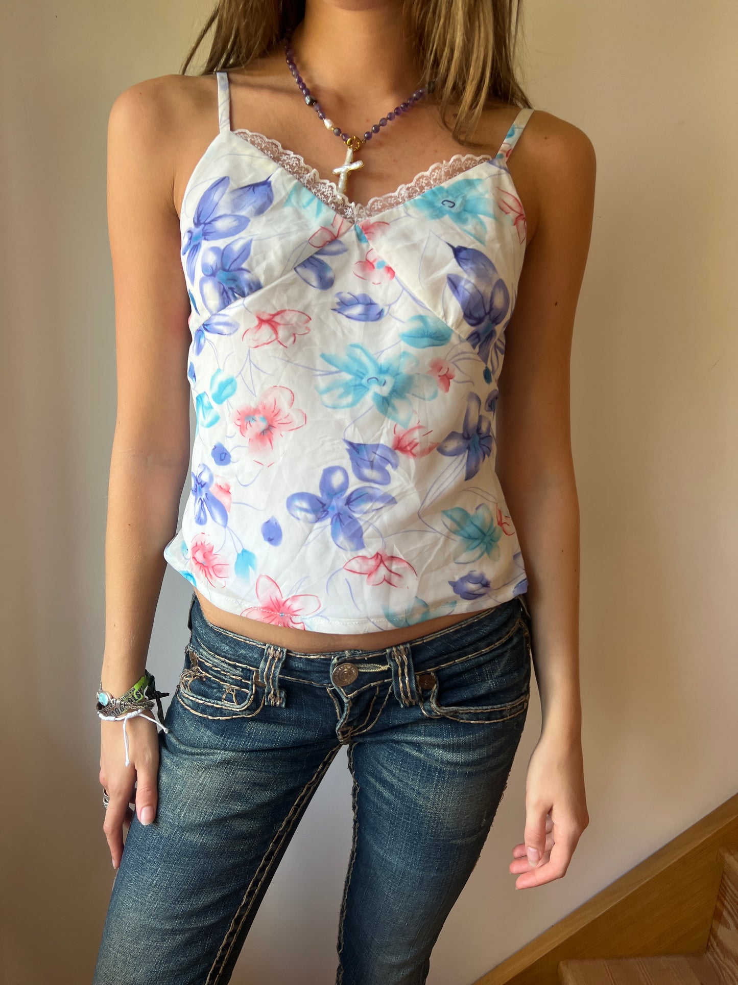 Flower Mesh Cami