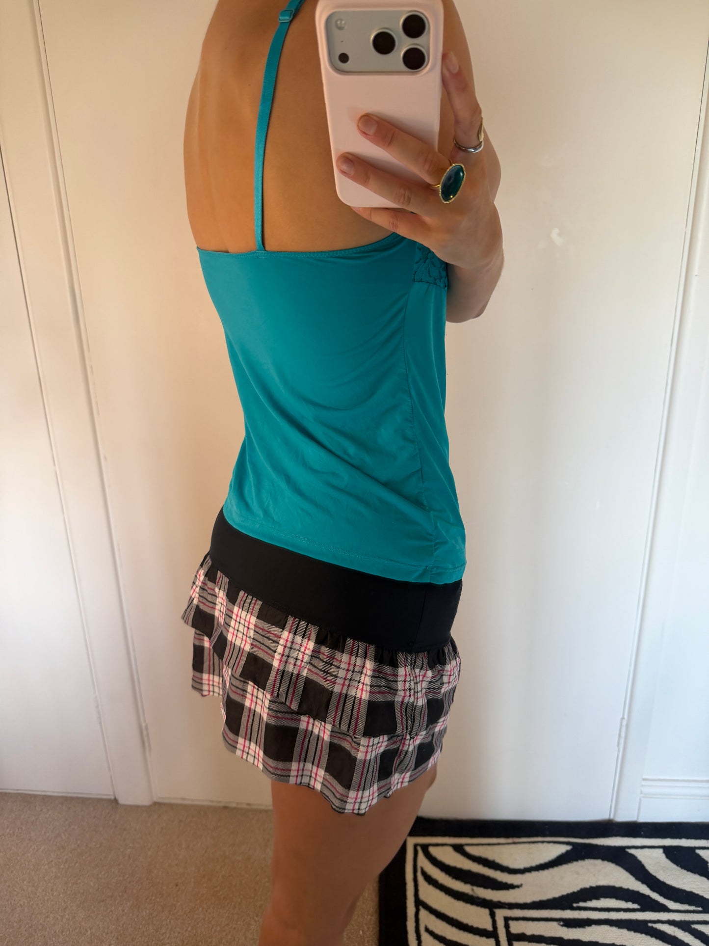 plaid mini skirt