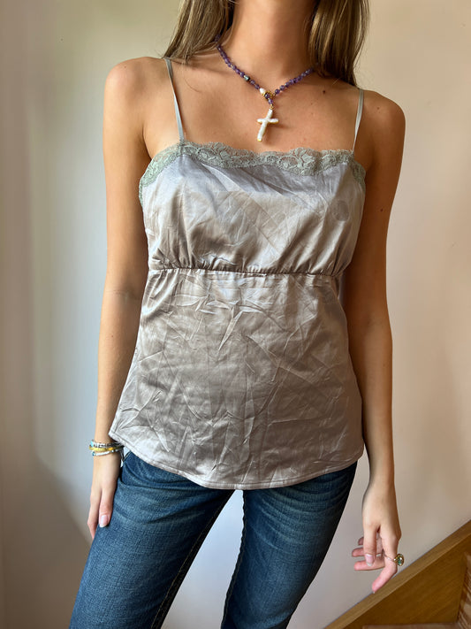 Grey Laced Cami