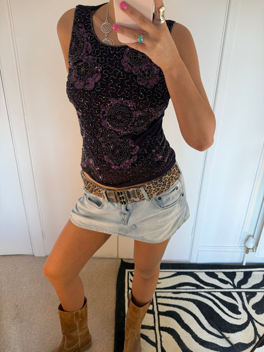 beaded top