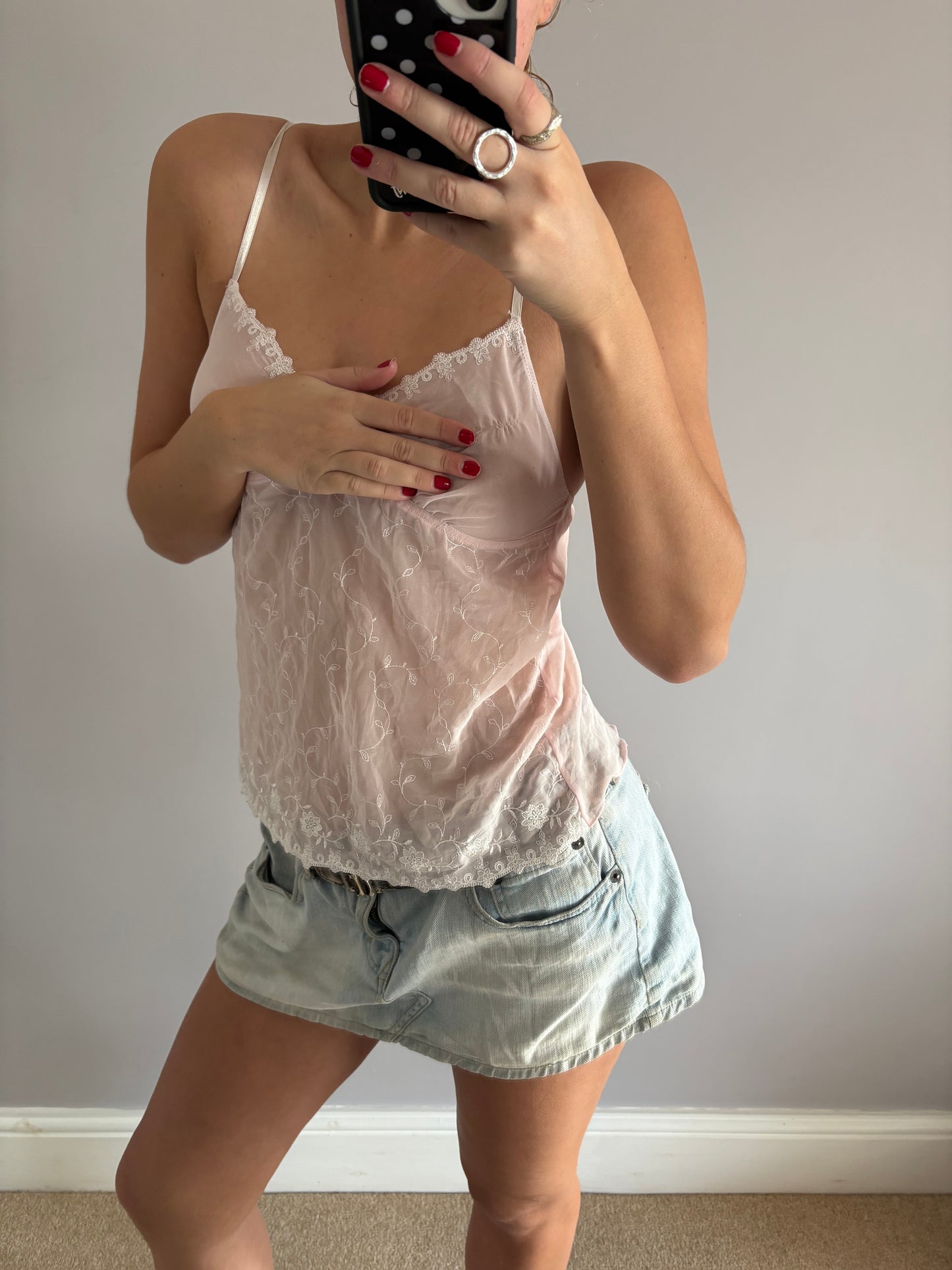 mesh cami top