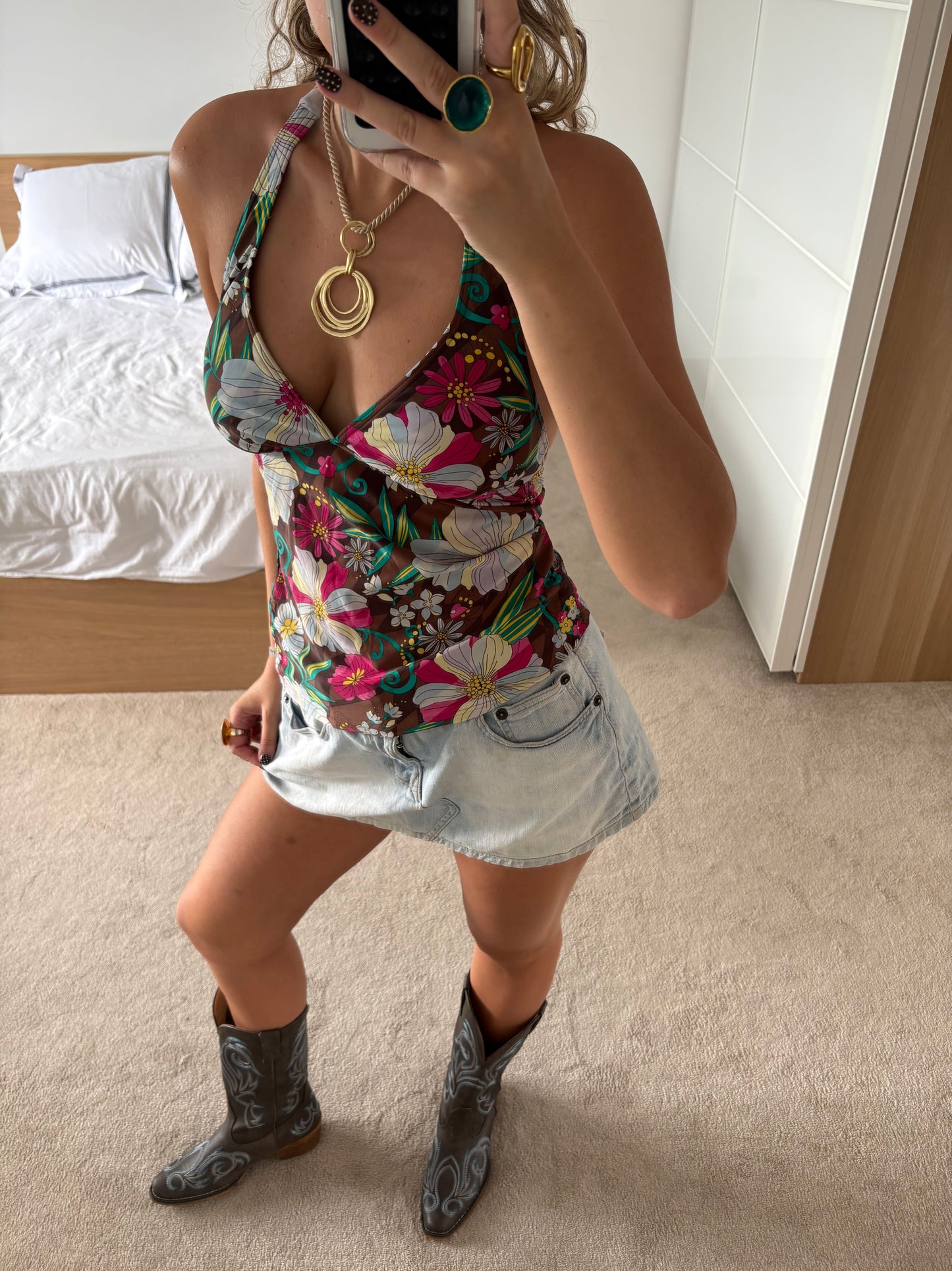 halterneck cami