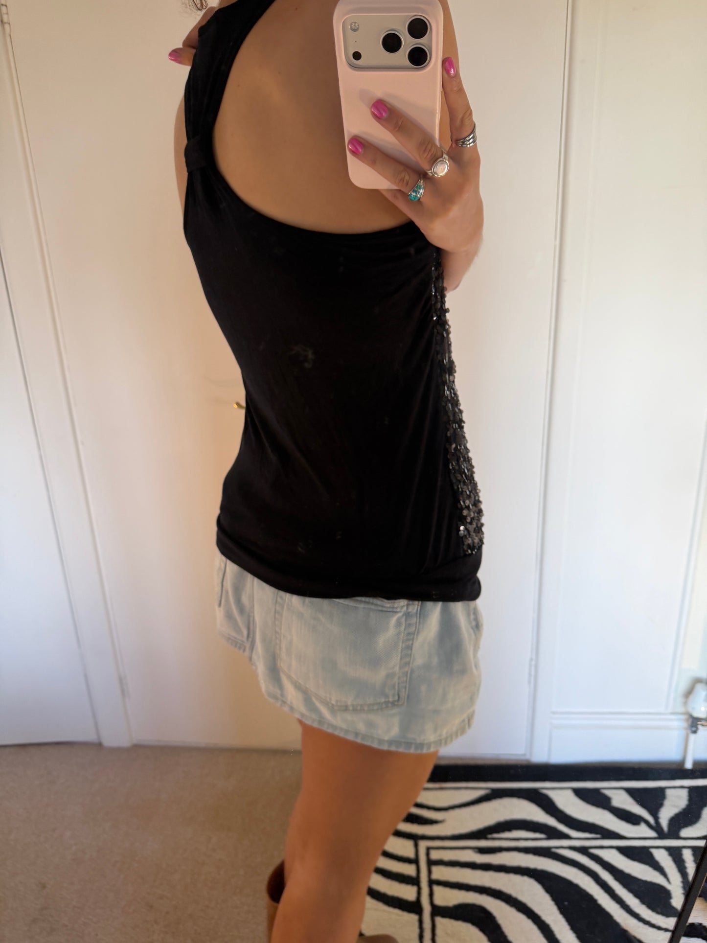 sequinned top