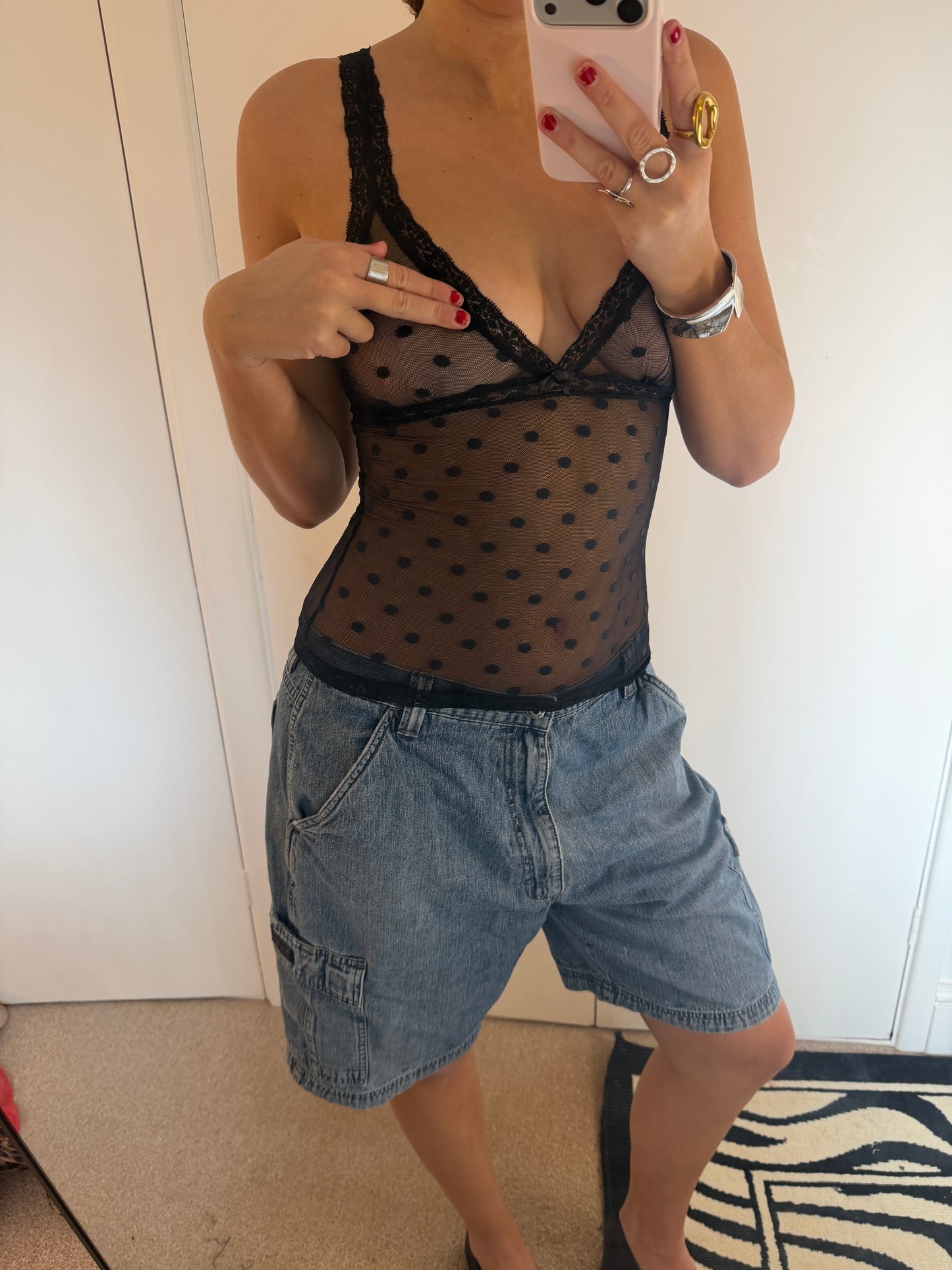polka dot cami