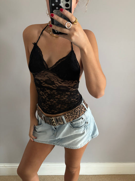 black laced cami