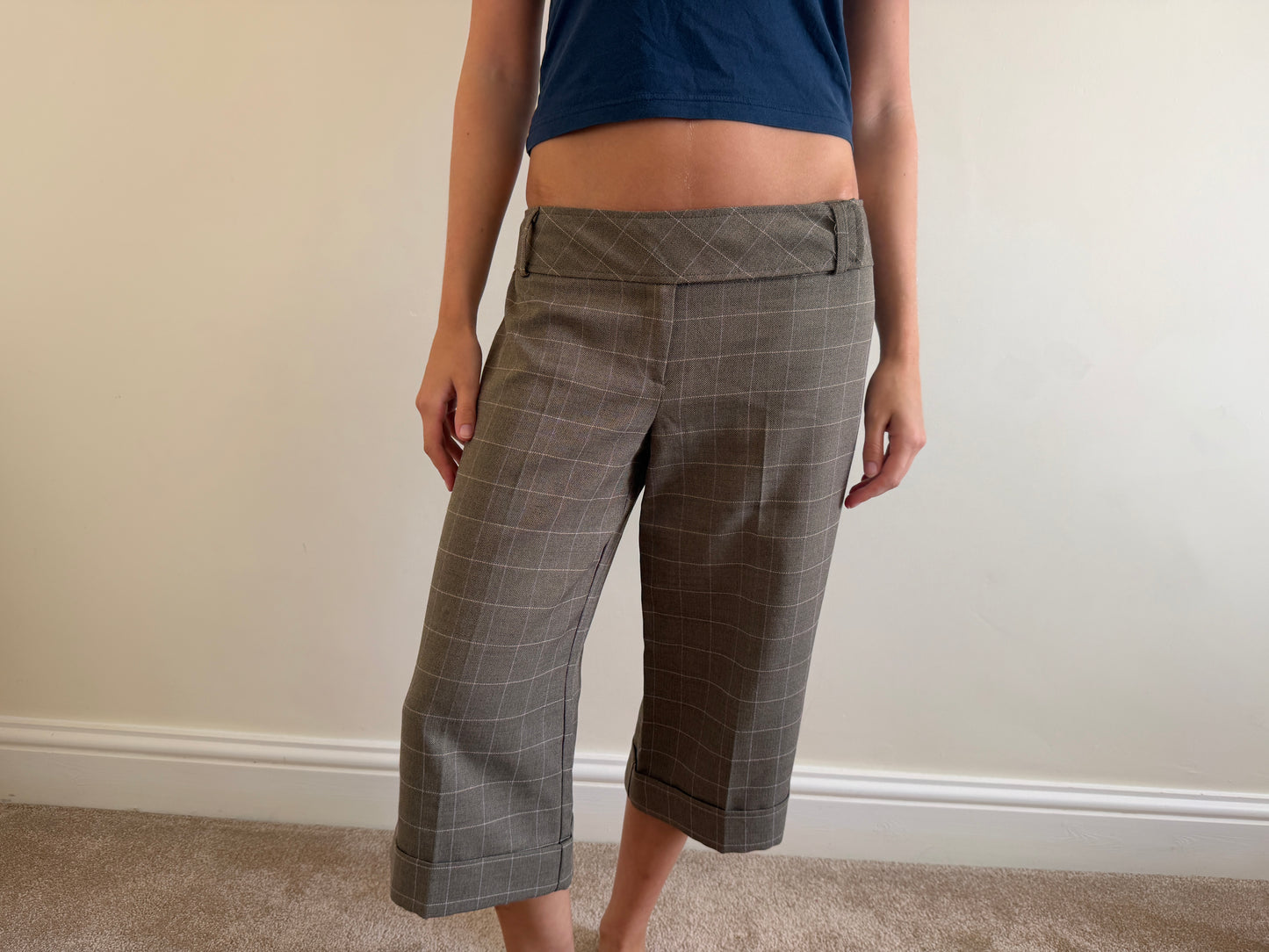 plaid capris