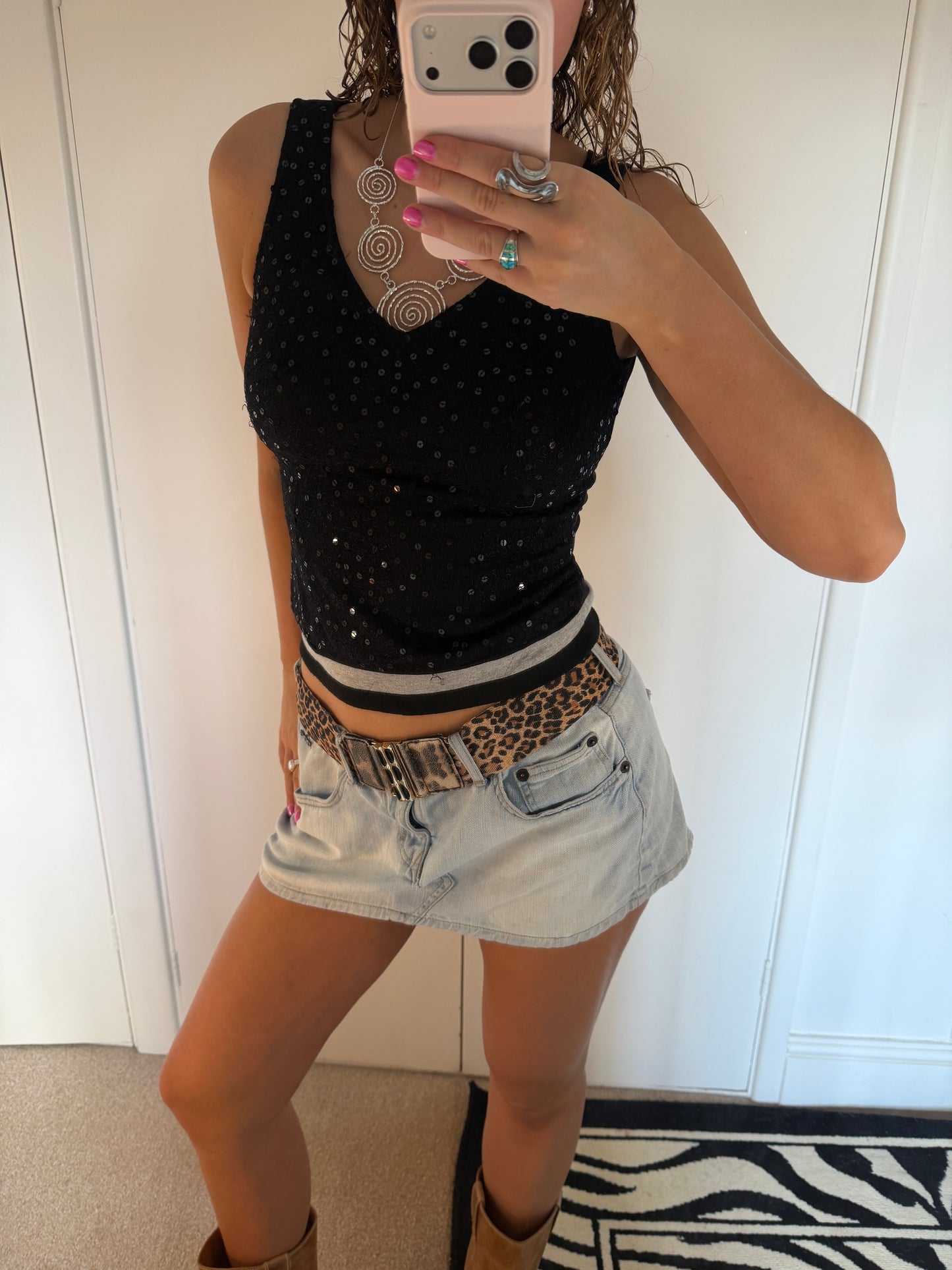 sequin top