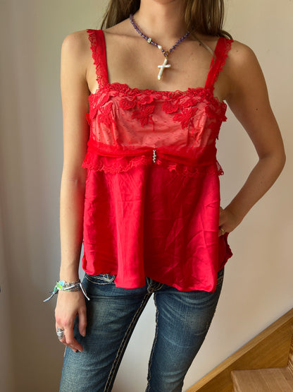 Red Laced Cami