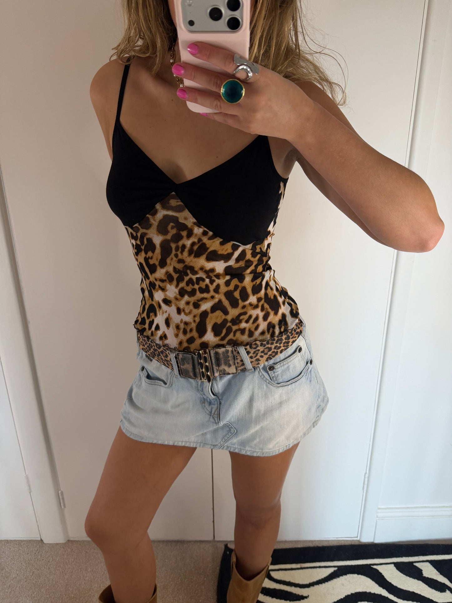 leopard cami