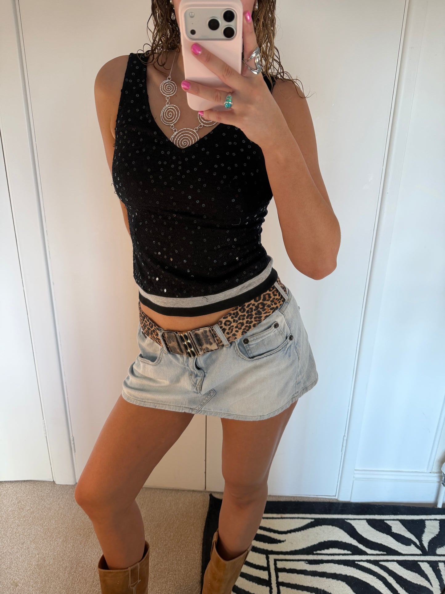 sequin top