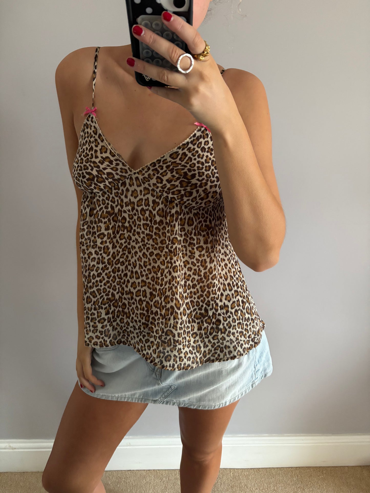 leopard cami