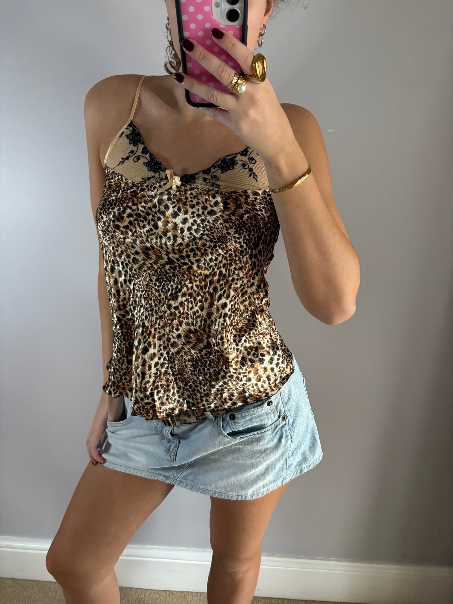 leopard cami