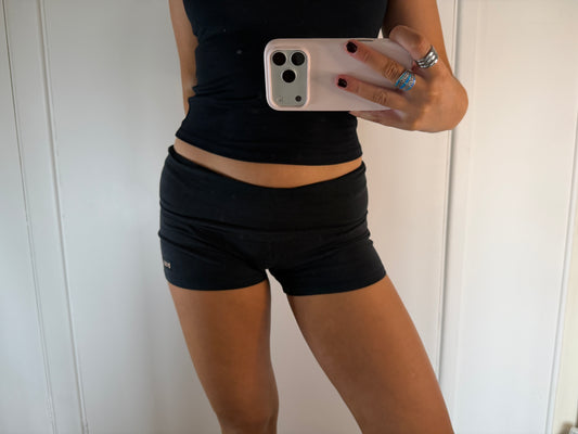 pink yoga mini shorts