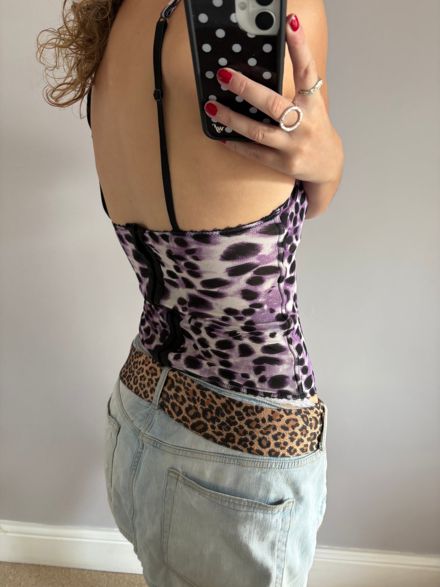 leopard corset