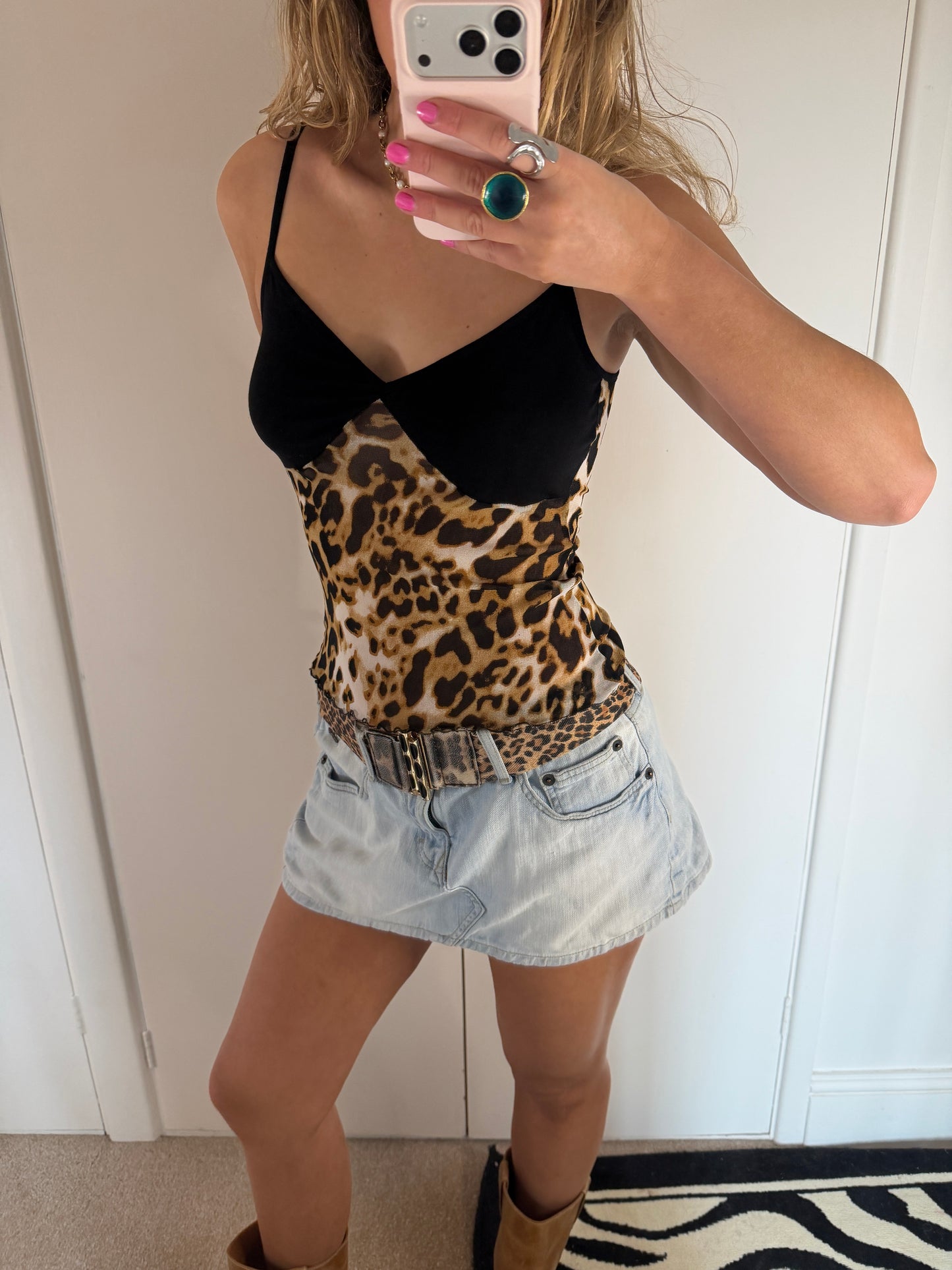 leopard cami