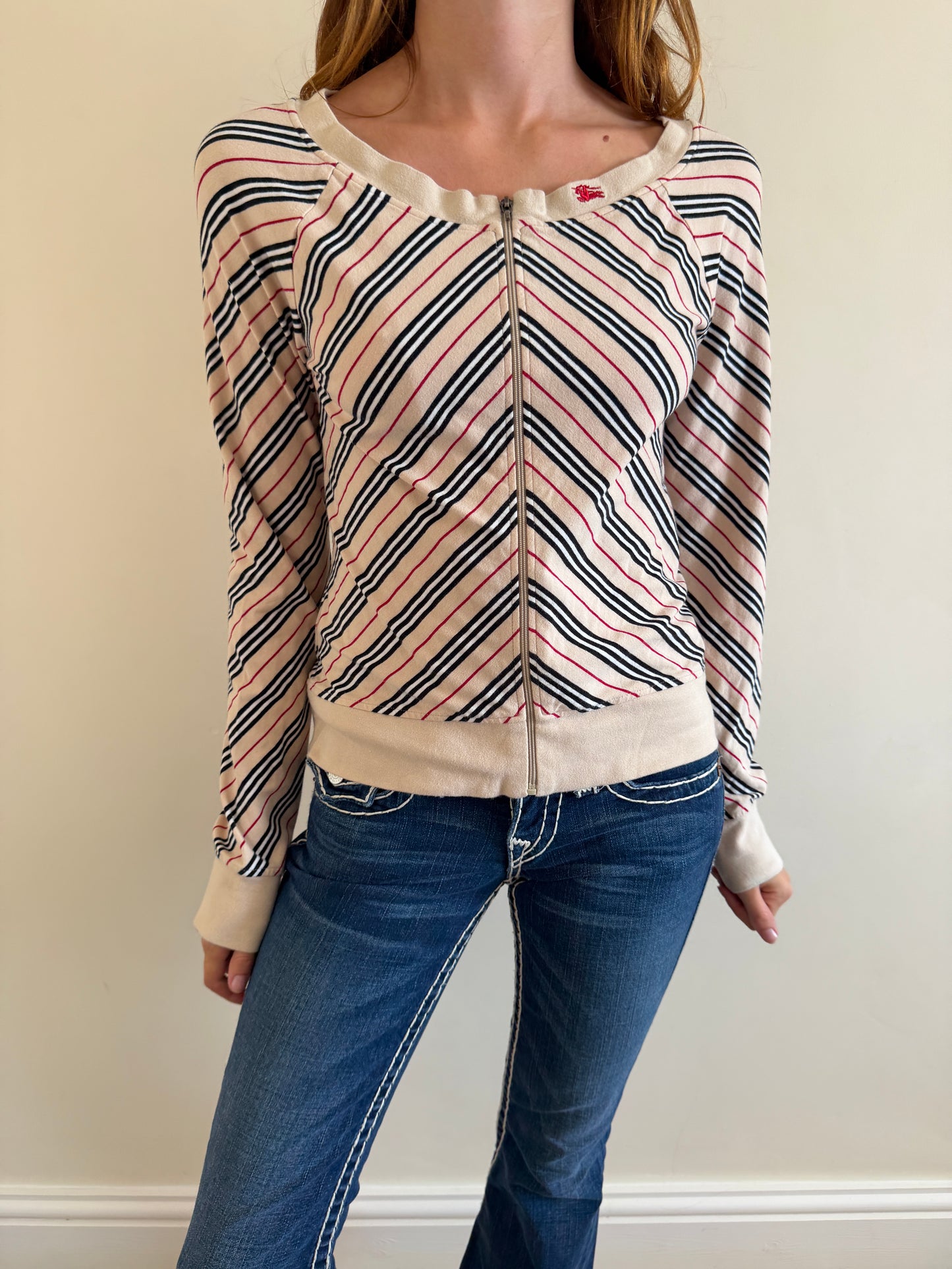 burberry zip up