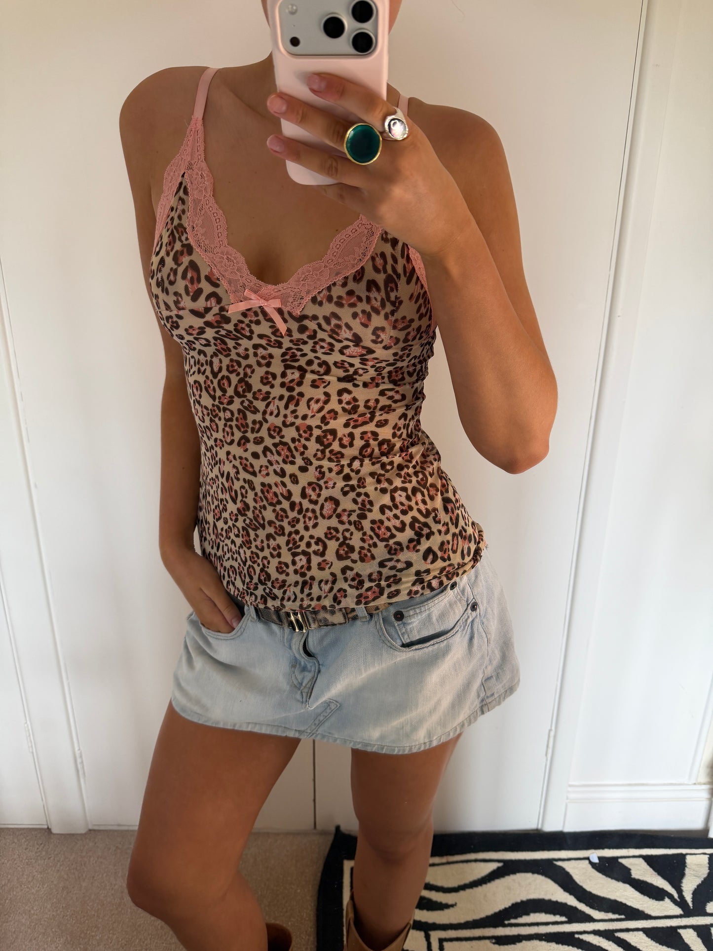leopard cami