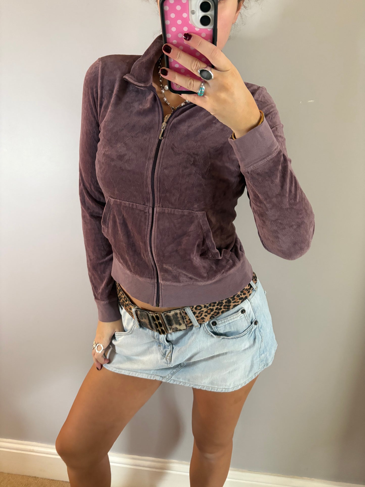 purple velvet jumper