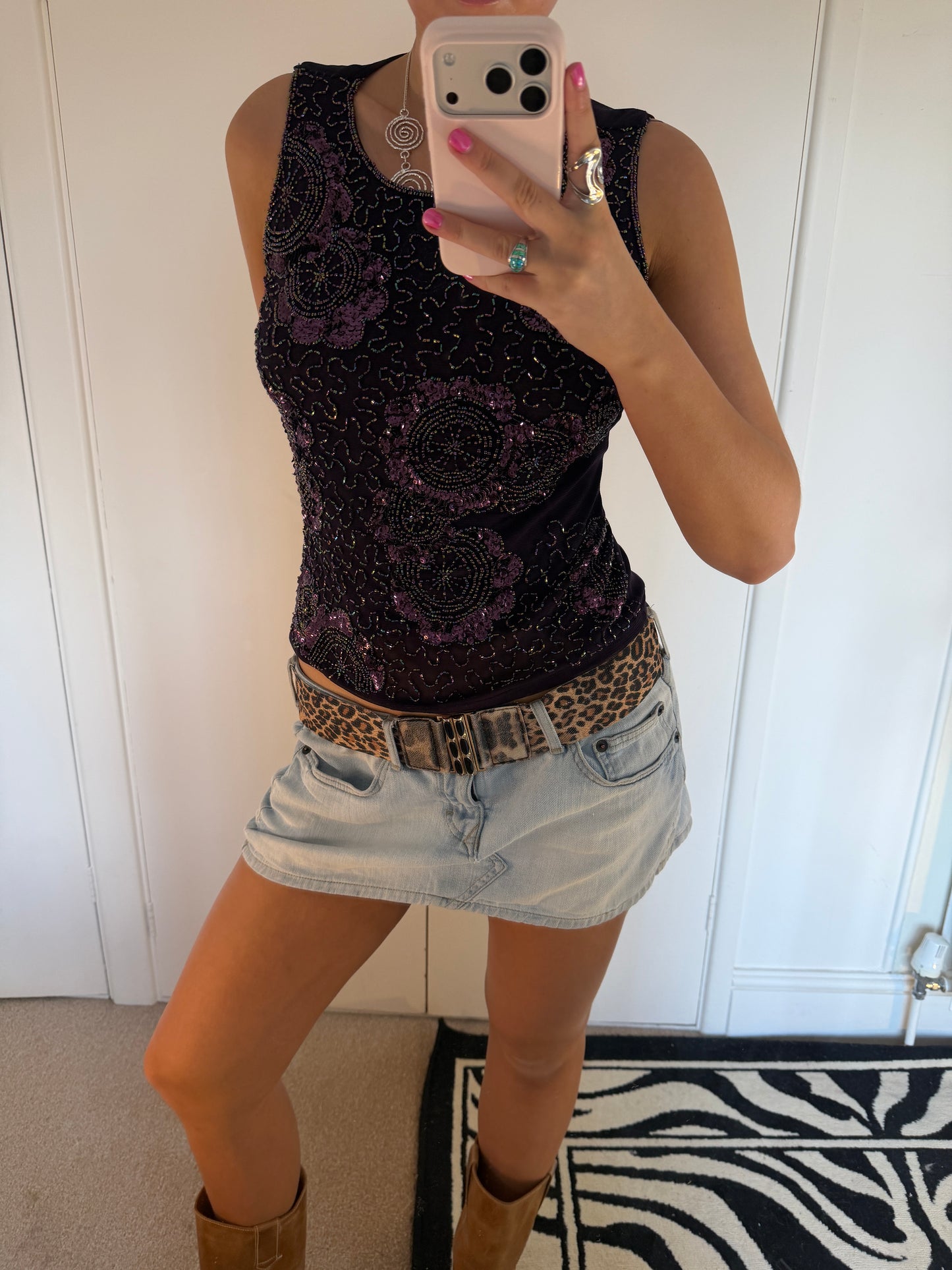 beaded top