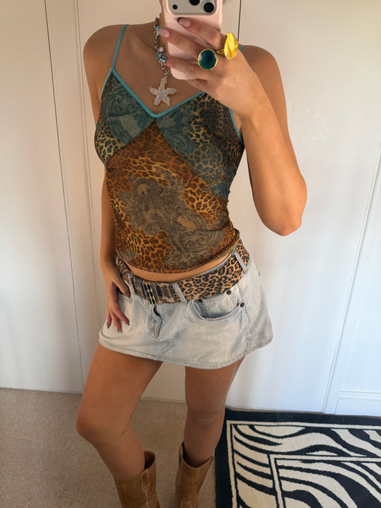 leopard cami