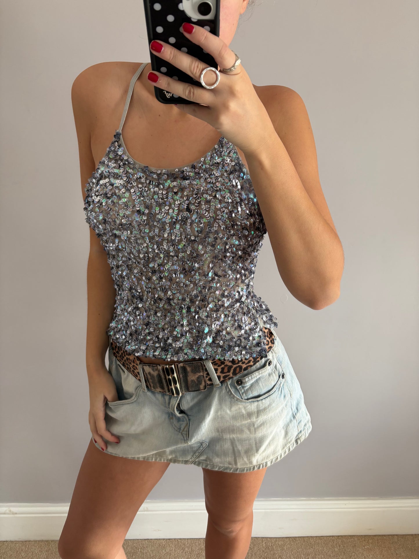sequin cami