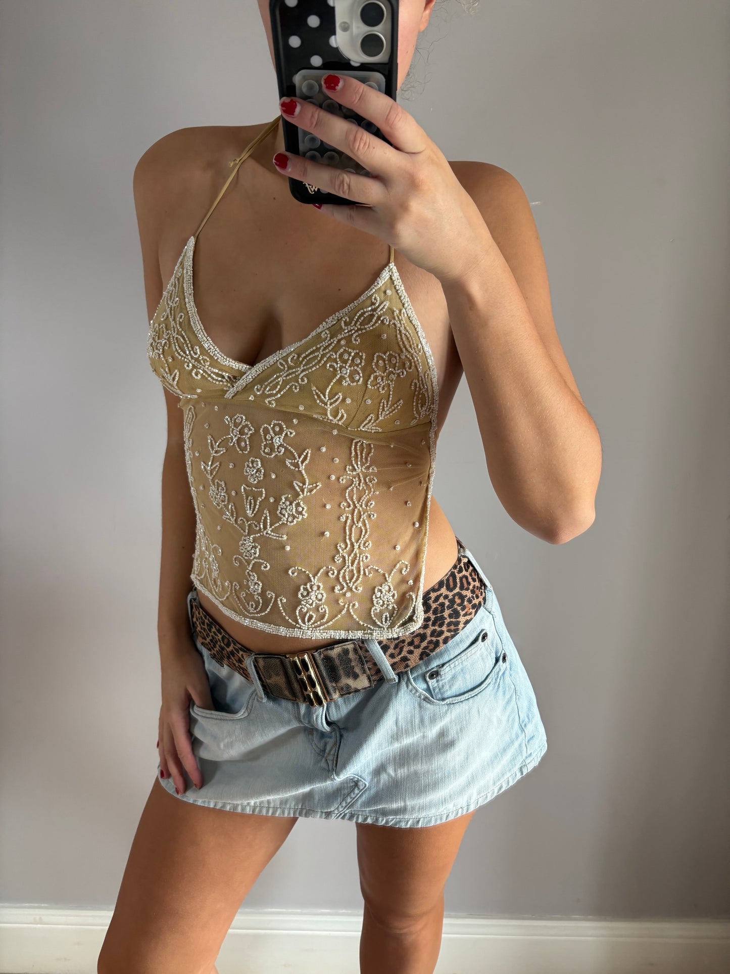 beaded cami