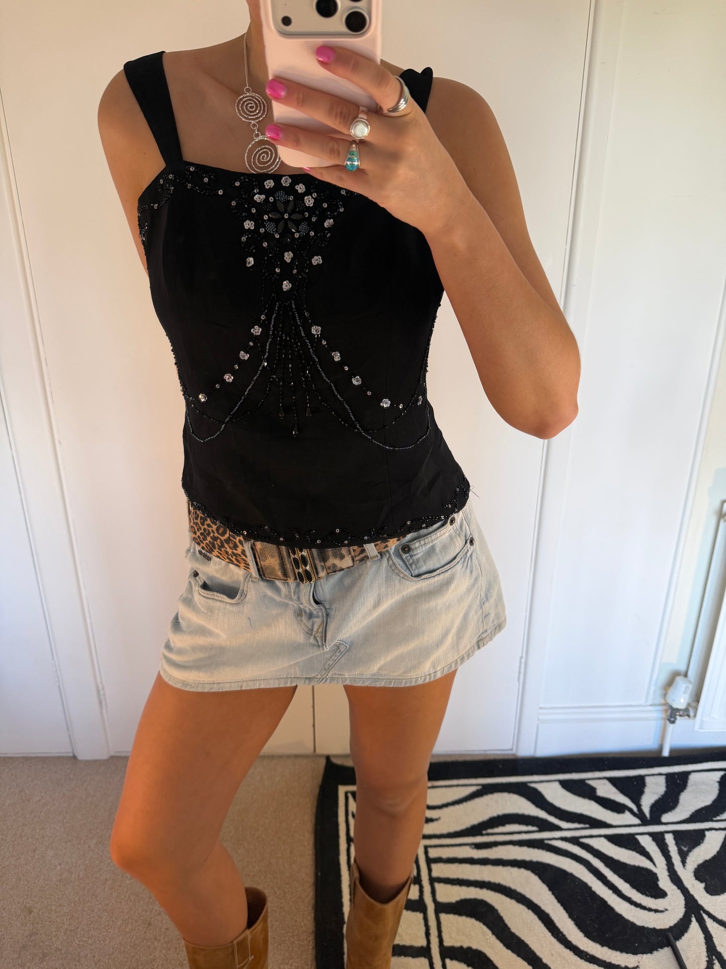 beaded top