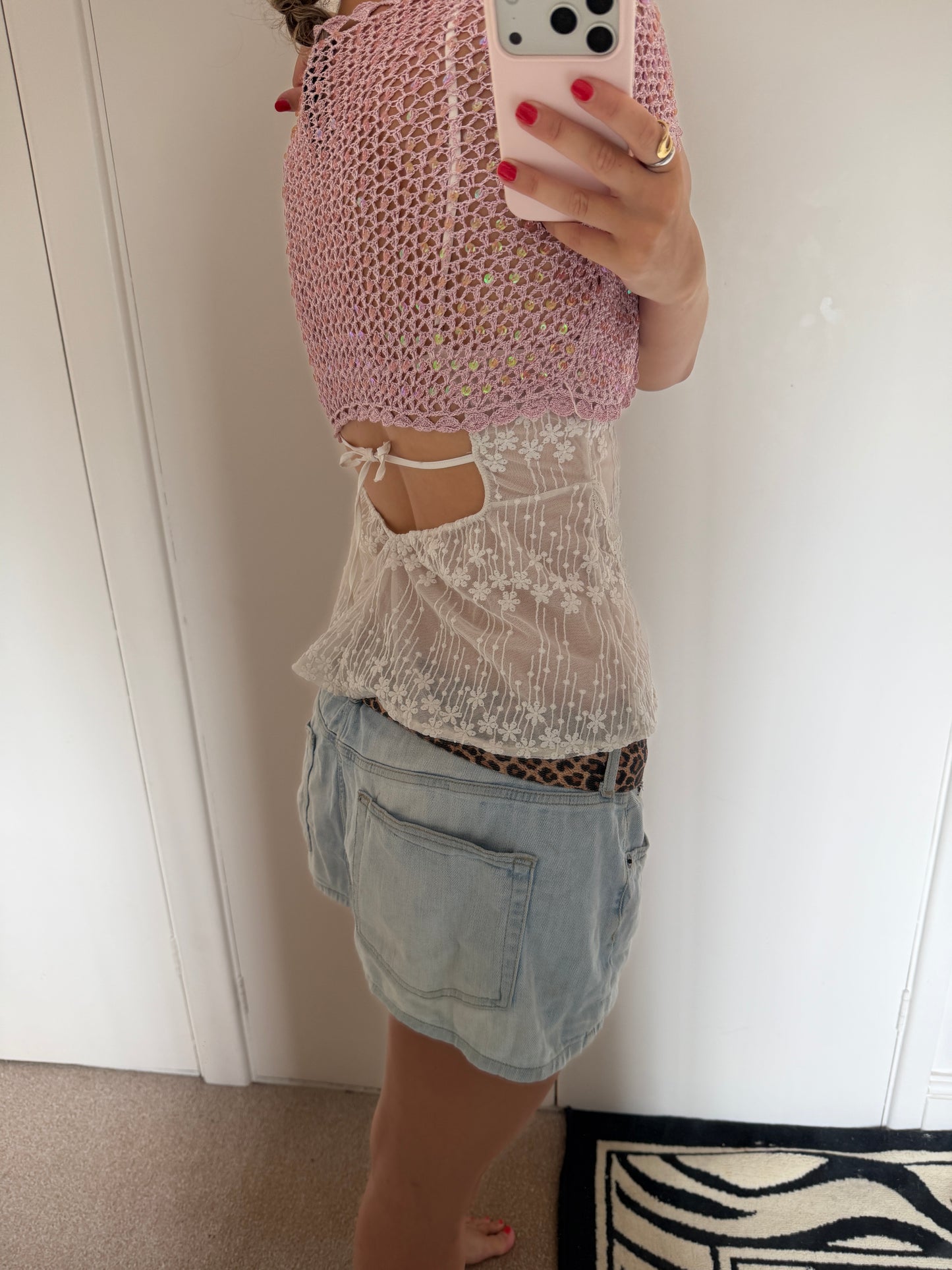 sequinned cardi