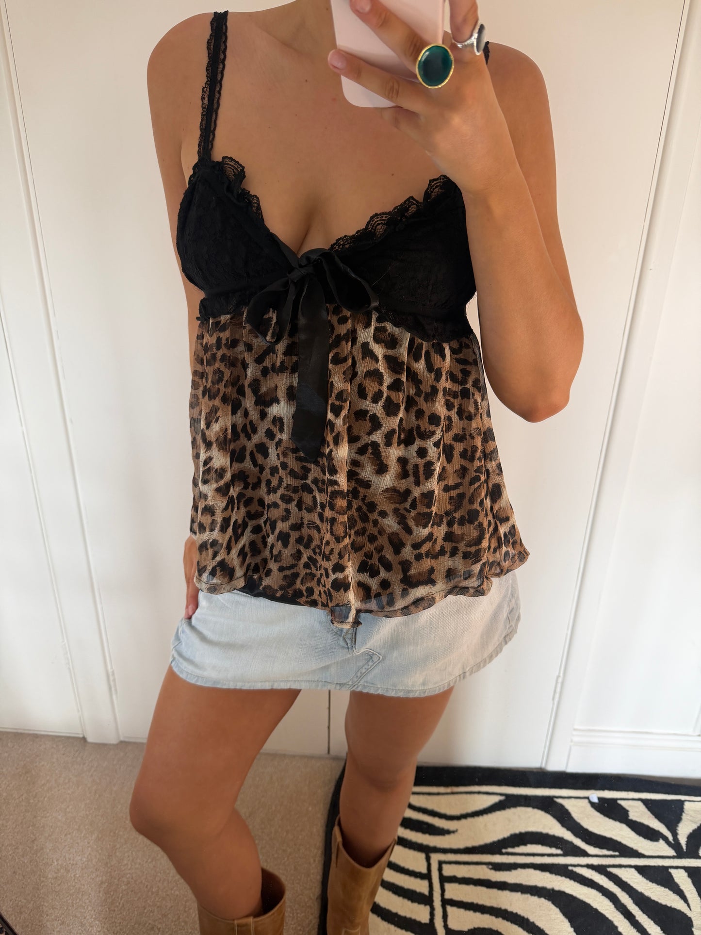 leopard cami