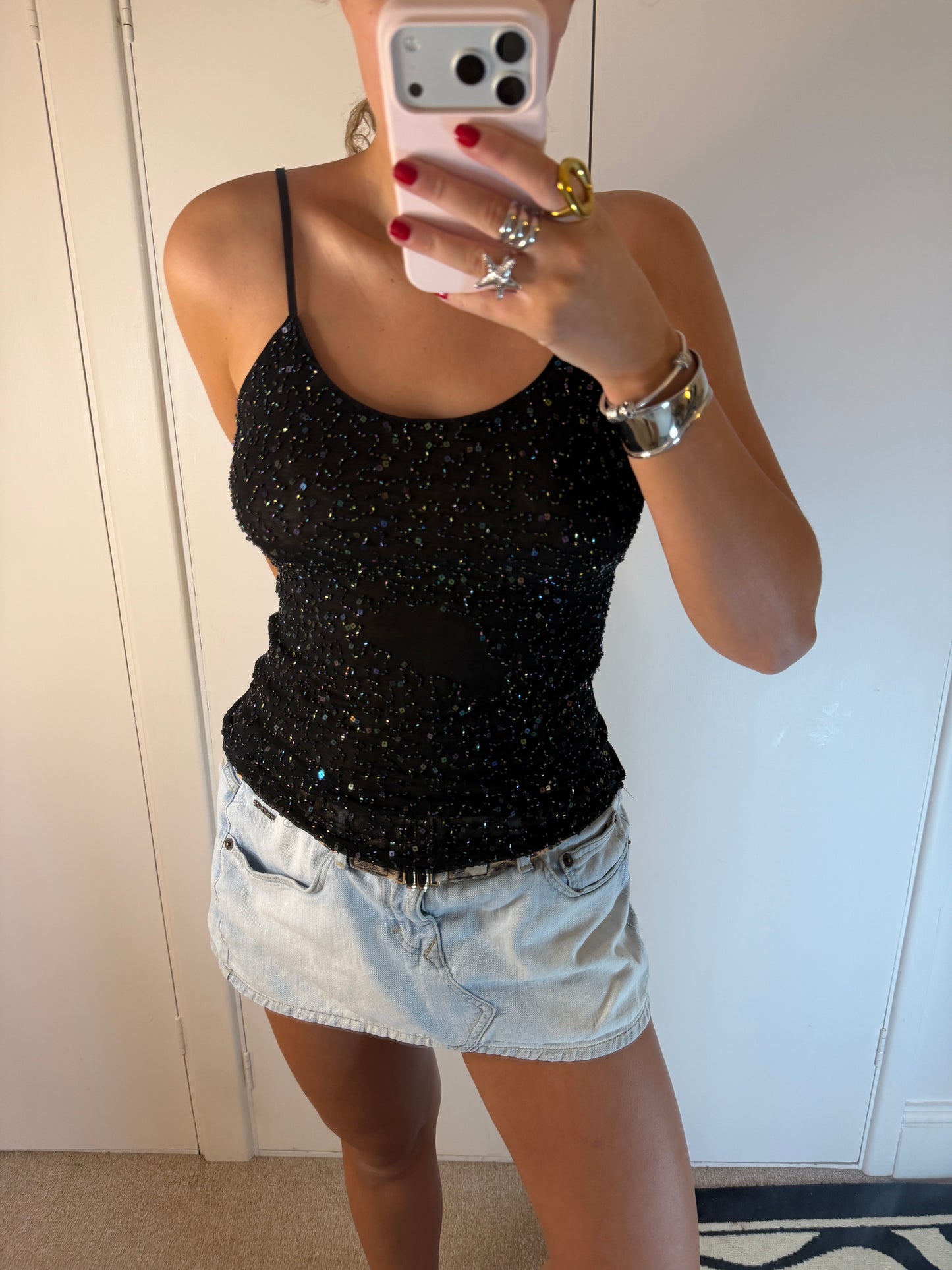 sequin cami